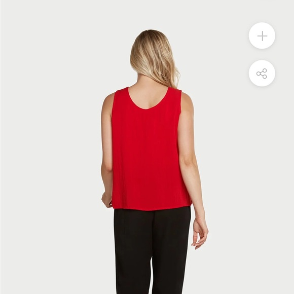 Fridaze Linen Tank - Reversible Square/Round neck, White ONLY - Picture 4 of 4